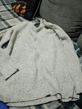 American Eagle Multi Color Size Medium Sweater, Open Back-a2